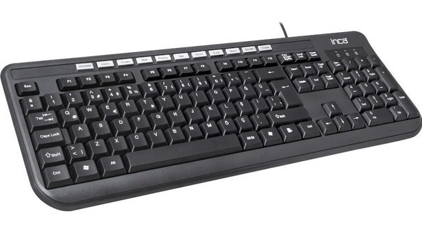 Inca IK-254QU Mecha-Membrane Switch Kablolu Siyah Klavye