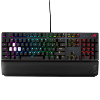 Asus ROG Strix Scope Deluxe Cherry Türkçe Q RGB Red Switch Kablolu Siyah Mekanik Klavye