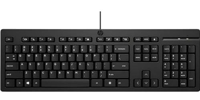 Hp 125 266C9AA Mecha-Membrane Switch Kablolu Siyah Klavye