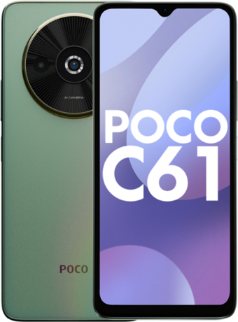 Poco C61 64 GB Hafıza 4 GB Ram 6.71 inç 8 MP Çift Hatlı IPS LCD Ekran Android Akıllı Cep Telefonu Yeşil
