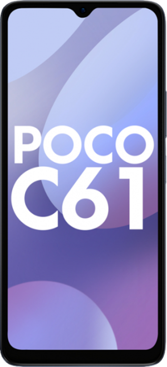 Poco C61 64 GB Hafıza 4 GB Ram 6.71 inç 8 MP Çift Hatlı IPS LCD Ekran Android Akıllı Cep Telefonu Siyah