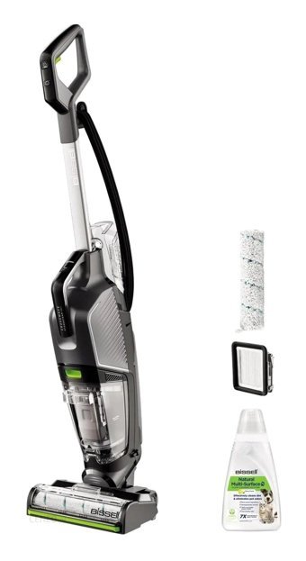 Bissell Crosswave Hydrosteam 3527N Dikey Süpürge Gri-Siyah