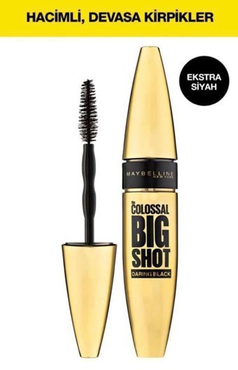 Maybelline New York Colossal Big Shot Kıl Fırça Ekstra Siyah Maskara
