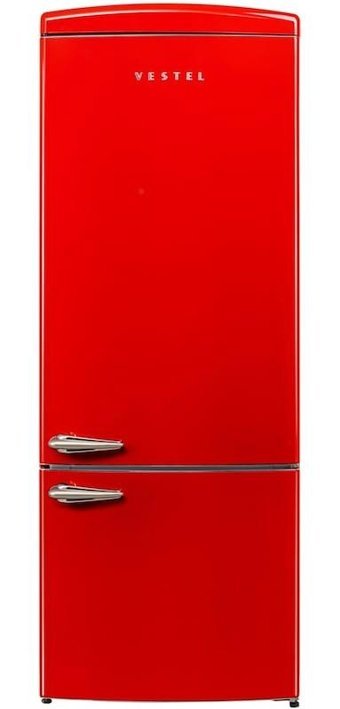 Vestel NFK52211 471 lt No Frost Retro Kırmızı Buzdolabı