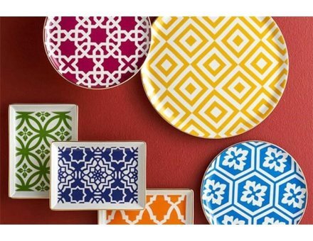 Porland Morocco Desen 24 Parça 6 Kişilik Yemek Takımı Karma Renk