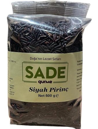 Sade Organik Siyah Pirinç 500 gr