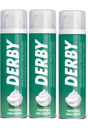 Derby Mentollü Traş Köpüğü 3x200 ml