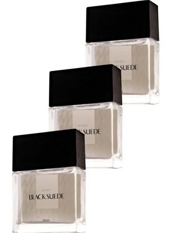 Avon Black Suede EDT Odunsu Erkek Parfüm 3x30 ml