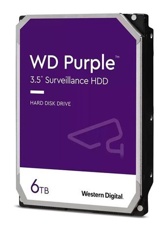 Western Digital Purple WD63PURZ 6 TB 3.5 inç 256 MB SATA 3.0 Güvenlik Kamerası Harddisk