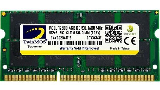Twinmos Mdd3L4GB1600N 4 GB DDR3 1x4 1600 Mhz Ram