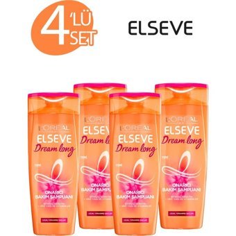 L'Oréal Paris Elseve Dream Long Uzun Ve Yıpranmış Saçlar İçin Onarıcı Bakım Şampuan 4x360 ml