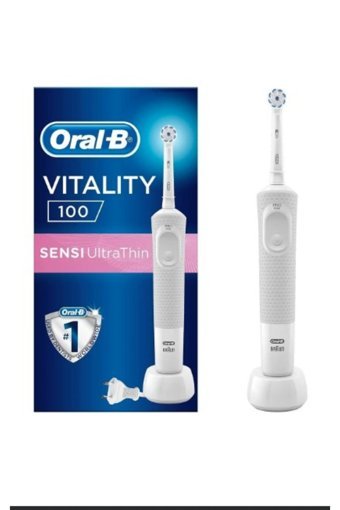 Oral-B Vitality D100 Sensi Ultrathin Box Şarjlı Diş Fırçası Beyaz