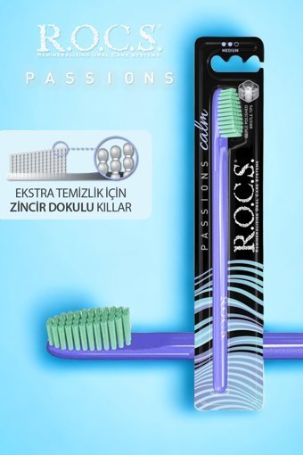 Rocs Passıons Calm Diş Fırçası Lacivert Yeşil