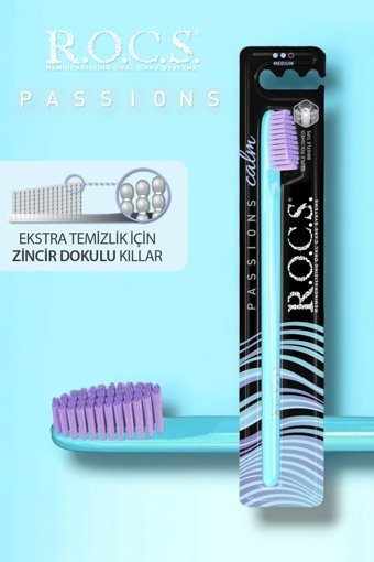 Rocs Passıons Calm Diş Fırçası Mor Turkuaz