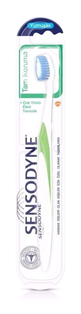 Sensodyne Tam Koruma Yumuşak Diş Fırçası Beyaz Yeşil
