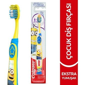 Colgate Minions Ekstra Yumuşak 6+ Yaş Vakumlu Yapışkan Sap Çocuk Diş Fırçası