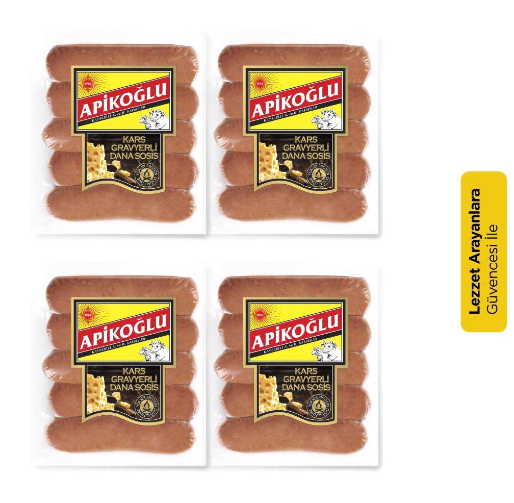 Apikoğlu Kars Gravyerli Dana Sosis 4x220 gr