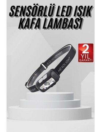 Marsilyan Sensörlü Şarjlı Type-C Şarj Işıklı Kafa Lambası Kamp Lambası - 1 - Renkli