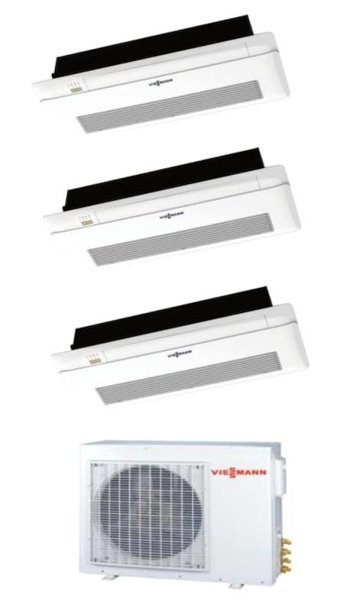 Viessmann Vitoclima Multi O4F3080M2 36000 Btu 1 Dış + 3 İç Ünite 12+12+12 Tek Yön Kaset Tipi Klima