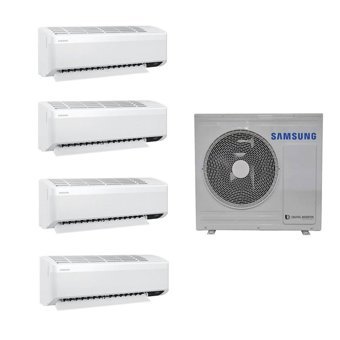 Samsung WindFree Multi AJ080TXJ4KH/EA 27300 Btu 1 Dış + 4 İç Ünite 9+9+9+9 Duvar Tipi Klima