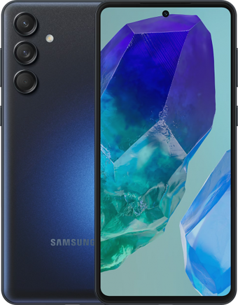 Samsung Galaxy M55 256 GB Hafıza 8 GB Ram 6.7 inç 50 MP Çift Hatlı AMOLED Ekran Android Akıllı Cep Telefonu Mavi