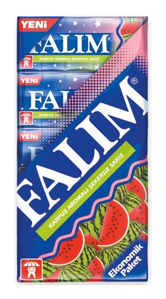 Falım Karpuz Aromalı Şekersiz Sakız 20'li 5 Adet
