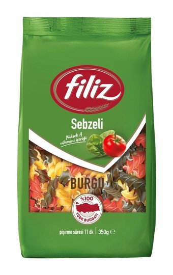 Filiz Sebzeli Burgu Makarna 350 gr