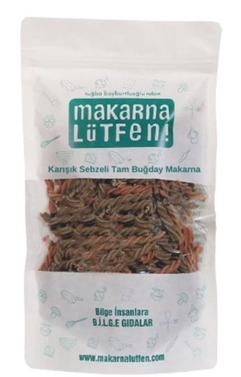 Makarna Lütfen Karışık Sebzeli Tam Buğday Makarna 200 gr