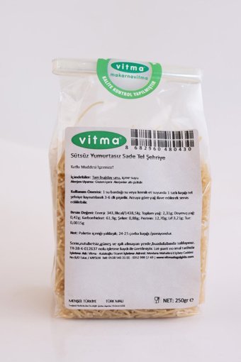 Vitma Sütsüz Yumurtasız Sade Tel Şehriye 250 gr