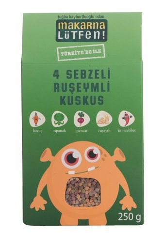 Makarna Lütfen 4 Sebzeli Ruşeymli Kuskus Makarna 250 gr