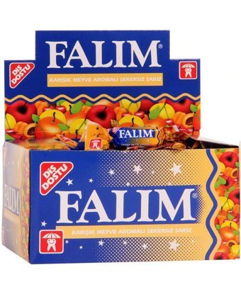 Falım Karışık Meyve Aromalı Şekersiz Sakız 100'lü 1 Adet