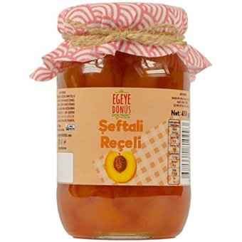Egeye Dönüş Geleneksel Cam Kavanoz Şeftali Reçeli 450 gr