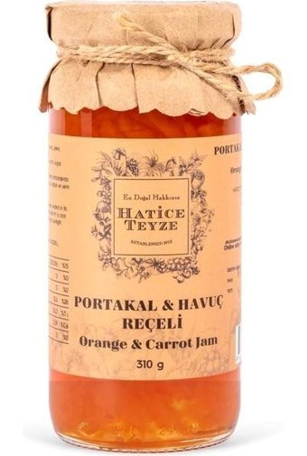 Hatice Teyze Portakallı Havuç Reçeli 310 gr
