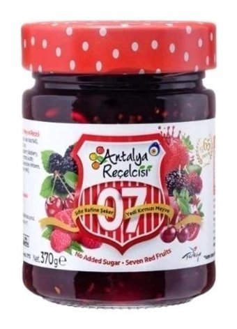 Antalya Reçelcisi 0 Şeker 7 Meyve Ulusal Reçeli 370 gr
