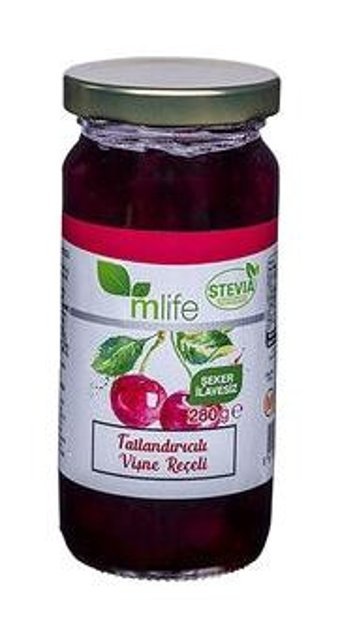 M Life Tatlandırıcılı Vişne Reçeli 4x280 gr
