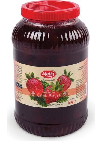 Metin Çilek Reçeli 5 kg