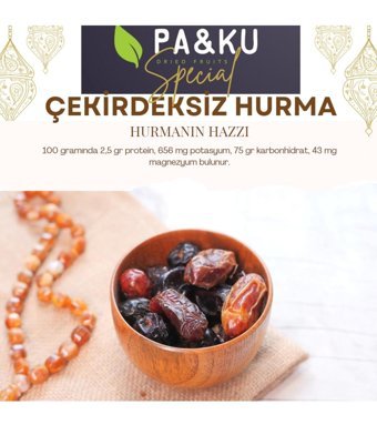 Paku Çekirdeksiz Hurma 500 gr