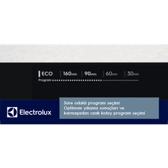 Electrolux EEM48300IX MaxiFlex 8 Programlı D Enerji Sınıfı 14 Kişilik Cam Kapaklı Akıllı Wifili Çekmeceli Beyaz Ankastre Bulaşık Makinesi