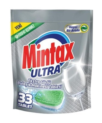 Mintax Ultra Hepsi Bir Arada Tablet Bulaşık Makinesi Deterjanı 33 Adet