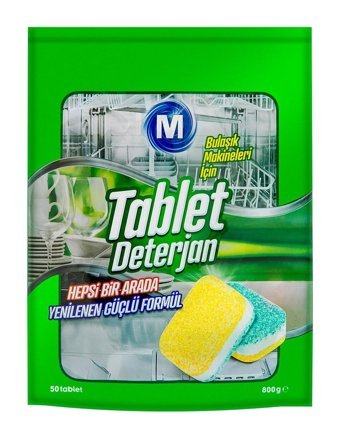 Migros Hepsi Bir Arada Tablet Bulaşık Makinesi Deterjanı 50 Adet