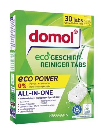 Domol Hepsi Bir Arada Eco Tablet Bulaşık Makinesi Deterjanı 30 Adet