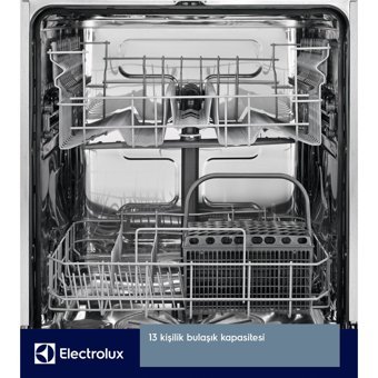 Electrolux EEA717100L AirDry 4 Programlı A+ Enerji Sınıfı 13 Kişilik Wifili Çekmeceli Beyaz Ankastre Bulaşık Makinesi