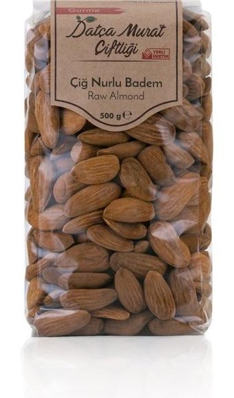 Datça Murat Çiftliği Çiğ Nurlu Badem 500 gr