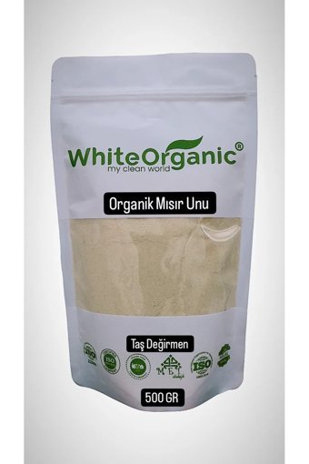 White Organic Taş Değirmen Organik Mısır Unu 500 gr
