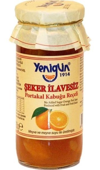 Yenigün Şeker İlavesiz Portakal Kabuğu Reçeli 290 gr