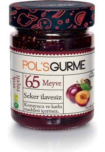 Pol's Gurme Şeker İlavesiz Chia Tohumlu Erik Reçeli 380 gr