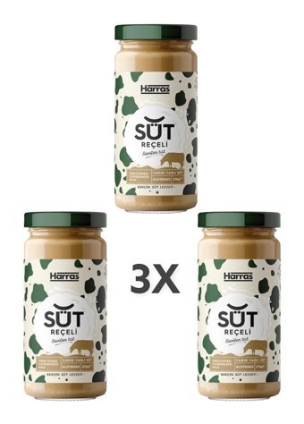 Harras Glütensiz Yarım Yağlı Süt Reçeli 3x270 gr