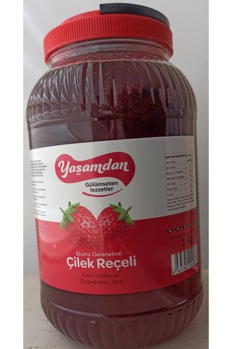 Yaşamdan Çilek Reçeli 5 kg