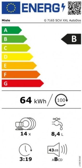Miele G 7165 SCVi XXL B Enerji Sınıfı 14 Kişilik Wifili Çekmeceli Beyaz Solo Bulaşık Makinesi