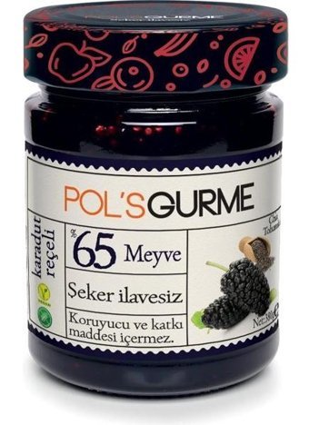 Pol's Gurme Şeker İlavesiz Chia Tohumlu Karadut Reçeli 380 gr